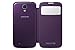 Samsung S-View Flip Cover Folio Case for Samsung Galaxy S4 - Retail Packaging - Purple