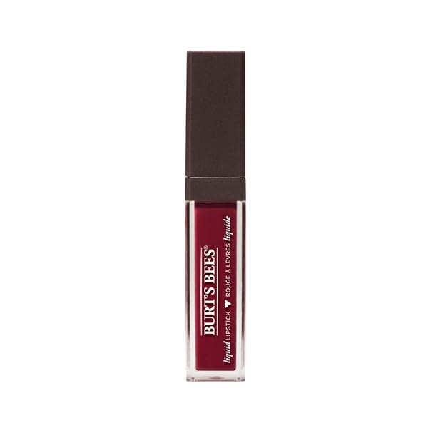 BURT’S BEES 100% NATURAL GLOSSY LIQUID LIPSTICK, RUSHING ROSE, 1 TUBE