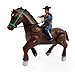 Wild West Galloping Horse and Cowboy/Cowgirl Rider - Battery Operated Western Cowboy Horse Riding Toy for Kids (Exact Unit May Vary)