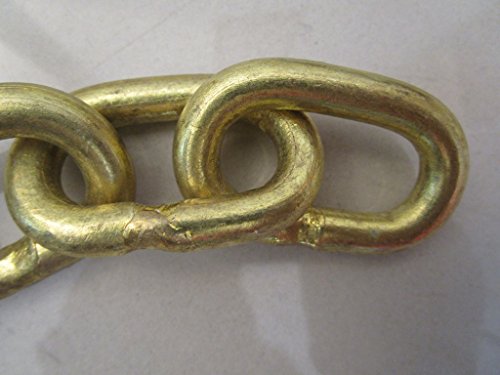 BRASS BLESSING : 4 feet SOLID BRASS CHAIN - 0 Gauge - 8 mm - Heavy Duty (5199) - Thumbnail 3