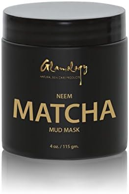 Glamology Neem Purifying Face Mask, with Neem Powder, Turmeric, Lemongrass, Matcha and Almond Powder, Anti Ageing , Clear Blackheads and Acne