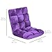 Best Choice Products 14-Position Folding Adjustable Memory Foam Cushioned Padded Gaming Floor Sofa Chair for Living Room, Bedroom - Purple