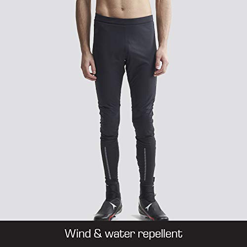 Craft Men's Pursuit 3/4 Zip Cross Country Ski Pants Black - Thumbnail 2