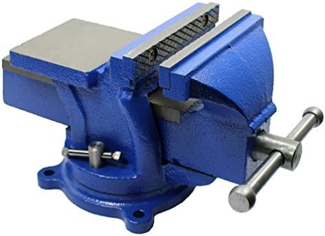 Bench Vise with Anvil with Swivel Locking Base Heavy Duty All Steel
