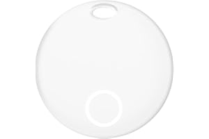 AOWOKA Air tag Tracker Bluetooth Item Finder-4 Pack, Compatible with Apple Find My APP (iOS Only) Replaceable Battery, IP67 Waterproof, White