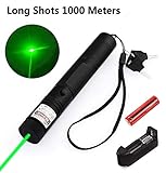Dinsom Green Light Pointer High Power Visible Beam with Adjustable Focus for Hunting Hiking