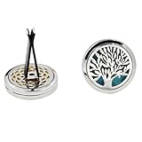 YRD TECH 10 Style Stainless Car Air Vent Freshener Essential Oil Diffuser Locket (A)
