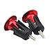 CYSKY Bar End Plugs Handlebar End Caps Handlebar Plugs Perfect for Most Bicycle Road Bike Mountain Bike BMX MTB Fixie (Aluminum, 2 Count) (Red)