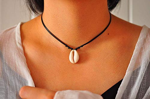 WAINIS 8PCS Bohemian Pearl Shell Beads Beach Choker Handmade Hawaii Wakiki Clavicle Necklace Set for Women Girls