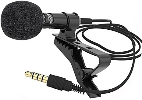 JINM Best Lapel Microphone Omnidirectional Condenser Mic for IPhone Android Smartphones,Youtube,Interview,Studio,Video Recording,Noise Cancelling Mic