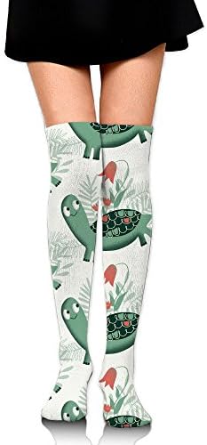 Cloogen Turtle Runing Long Socks Over Knee High Stockings