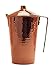 Sertodo Copper Gangotri Water Pitcher with Lid | 70 oz Capacity | Ayurvedic Drink Serving | 100% Pure Handcrafted Copper Body, Stainless Steel Handle