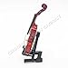 Odoria 1:12 Violin with Stand Bow and Case Wooden Musical Instrument Miniaure Dollhouse