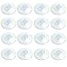 BronaGrand 20pcs Clear Plastic Suction Cup Sucker Pads Without Hooks 40 mm