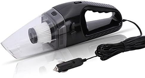 120W 12V Portable Car Vacuum Cleaner Car Wet Handheld Vacuum Portable Dust Car Cleaner (Black)