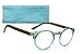 Women's Round Two Tone Reading Glasses with Bamboo Temples