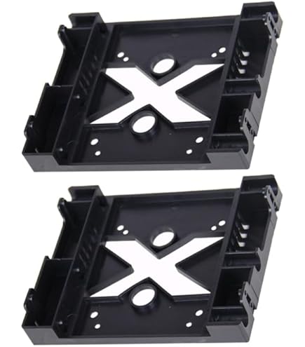 Hard Disk Drive Bracket, 2.5" HDD / SSD & 3.5" HDD To 5.25" Floppy Drive Bay Computer Mounting Bracket Internal Hard Disk Drive Bay Holder Adapter For PC