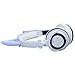 Cat Ear Headphones, DICEKOO Wireless Bluetooth Headset Flashing Glowing Cosplay Fancy LED Light USB Charger Earphone for iPhone 7/6s/iPad/Fire 7,Android Phone, Macbook (White)