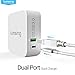 Lumsing 48W Dual Port Quick Charge 3.0 and USB Type-C Wall Charger with Foldable Plug for Google Nexus 6P, HTC 10, Galaxy S7, LG G5 and more