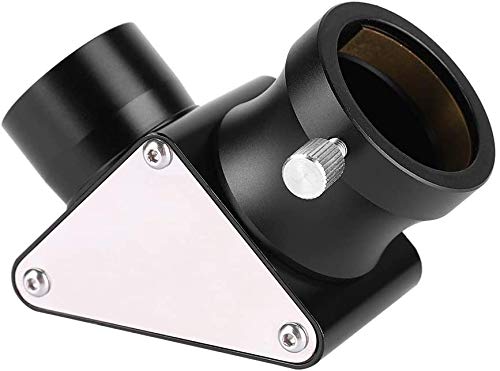 POFET 1.25 Inch Dielectric Mirror Star Diagonal 90 Degree Mirror Diagonal Adapter for Astronomical Telescope