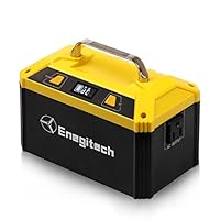 Enegitech Power Station Rechargeable, 178Wh 48000mAh Portable Solar Generator for CPAP Machine Motorhome Outdoor Camping Drone Laptop Emergency Outage with 110V AC Outlet 12V Socket Dual USB Port