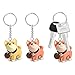 Aspire 100 Sets 25mm Split Key Ring with Chain and Jumps Rings, Key Chain Parts Connector Accessories for DIY