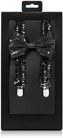 McWay Bowtie and Suspender Set For Men, Adults | Premium Quality | With Gift Box | Wide And Adjustable | Classy Design