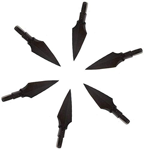 Namvo 6pcs Metal Archery Broadheads 157Grain Traditional Outdoor Hunting Arrows Head