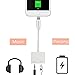 WOPOW 2 in 1 Lightning To 3.5mm Headphone Jack Adapter Cable for iPhone 7/7 Plus Charging and Listening Music