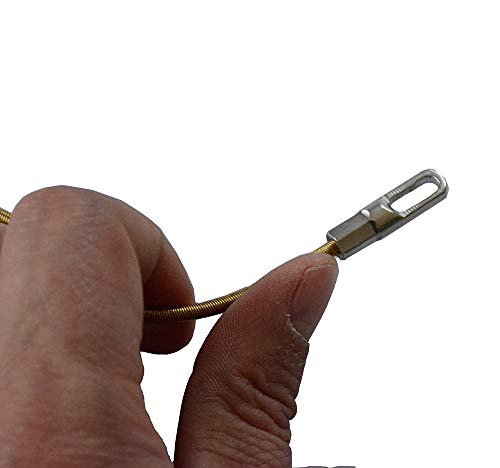 Fish Tape Electrical Wire Threader Wire Puller and Fish Tape Fastener tool 33 FT(10M) UP Grade Large Leader Hole