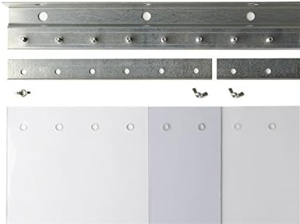 IRONguard 10-2016 Strip Door, 12" x 0.120" Standard PVC Universal Mount, 10' x 10', Clear