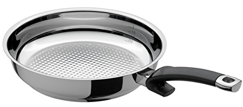 Fissler 121 100 28 100 Crispy Steelux Premium 11.0-Inch Fry Pan