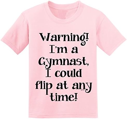 Ryware Warning! I'm A Gymnast, I Could Flip at Any Time Girls T-Shirt