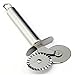 SUKRAGRAHA Stainless Steel Double Roller Pizza wheel cutter cookie Pastry Pasta Dough Crimper bakeware tools