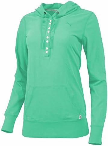 Puma Womens Sport Lifestyle Heritage Lightweight Hoodie (X-Large, Electric Green)