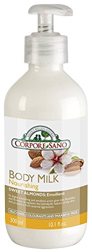 Corpore Sano Body Milk Sweet Almonds-Nourishing and emollient-UV FILTERS-NO PARABENS-300 ml/10.1 fl oz