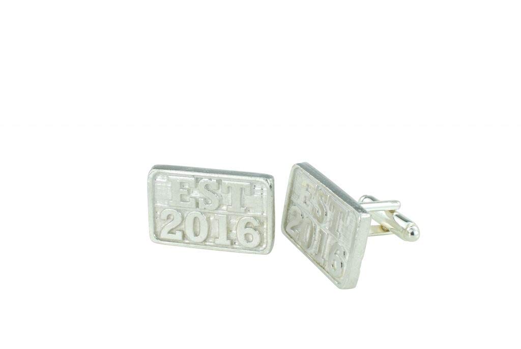 Establised Year 2016 EST Anniversary Cufflinks