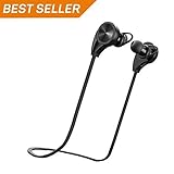 Wireless Bluetooth Noise-Cancelling Headset Sweat Proof Sport Speakerphone w/ Built-in Mic (Black)