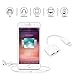 Lightening Jack Headphone Adapter for iPhone Dongle Earphone Audio Adaptor for iPhone X / 8/7 / Plus 2 in 1 Lighting to 3.5 mm Aux Converter & Charger Cables Support iOS 11
