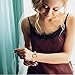 Wearlizer Bling Band Compatible with Galaxy Watch 42mm Band/Samsung Watch Band 42mm for Women,Metal Jewelry Strap Wristband Replacement for Samsung Watch Active/Samsung Gear S2 Classic(Rosegold