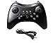 Wii U Pro Controller - Wireless Bluetooth Dual Analog Gamepad Game Pad Joystick with USB Charging Cable for Nintendo Wii U (Black)