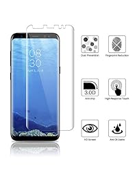 [paquete de 3] Samsung Galaxy S8 Plus Protector de visualización, LK líquido piel [cobertura completa] [Sin Burbujas] película Hd transparente Flexible con garantía de reemplazo de por vida