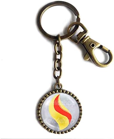 Pokemon Ampharosite Mega Stone Keychain Key Chain Key Ring Cute Keyring Car Anime Ampharos Cosplay