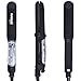 Steam Hair Straightener Flat Iron Professional Ceramic Tourmaline 2-in-1 Straightening Iron, Adjustable 300-450F Salon Vapor Styler, 110-220V Dual Voltage