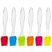 Bekith Silicone Basting Pastry & Bbq Brushes (Set of 4, Colorful), Heat Resistant Kitchen Utensils - Dishwasher Safe- Soft and Flexible- Essential Cooking Gadget, Bakeware Tool and Culinary Equipment