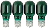 Moonrays 11692 4-Watt Wedge Base Light Bulbs, 4 Pack, Green