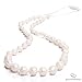 Goobie Baby Audrey Silicone Teething Necklace for Mom to Wear, Safe BPA Free Beads to Chew - Pearl