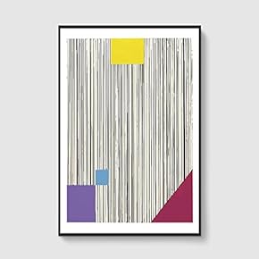 Framed Canvas Home Artwork Decoration Lines Art Canvas Wall Art for Living Room, Bedroom - 16x24 inches