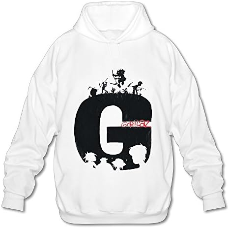 Gorillaz Fashion Logo Cool Pattern Sports Long Sleeve Vintage Hooded Sweatshirt Man