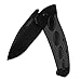 Kershaw Identity Tactical Drop Point Pocket Knife (1995), Features SpeedSafe Assisted Opening, Frame Lock, Reversible Deep Carry Pocket Clip and Textured Handle (Box package),Black